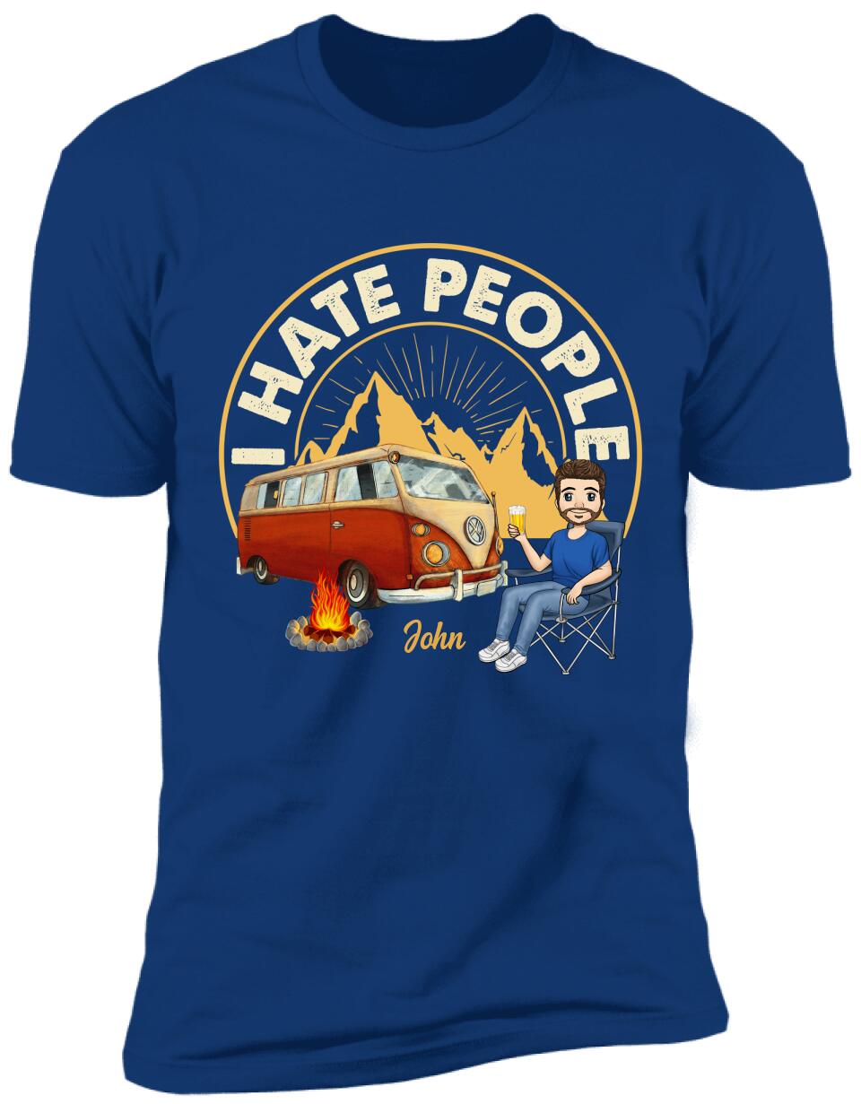 I Hate People - Personalized T-Shirt