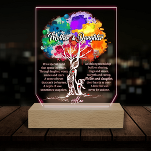 Mother & Daughter It's A Special Bond That Spans The Years.  - Personalized Acrylic Night Light
