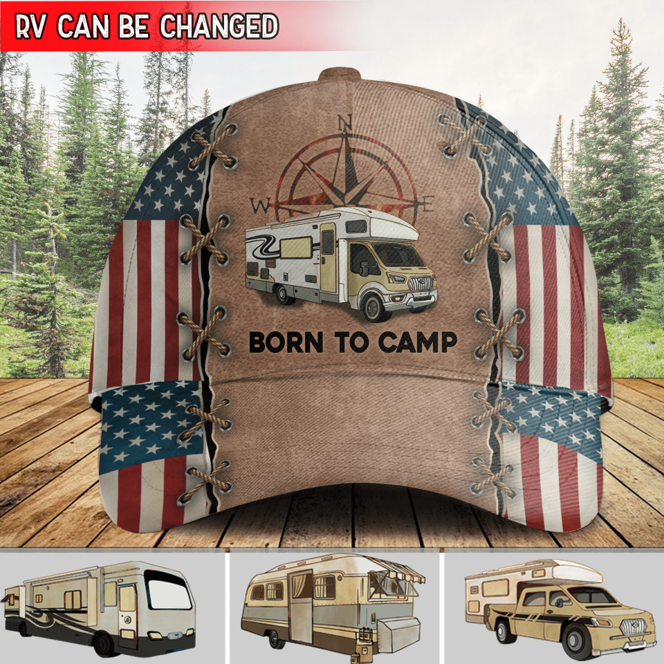 Born To Camp - Personalized Classic Cap