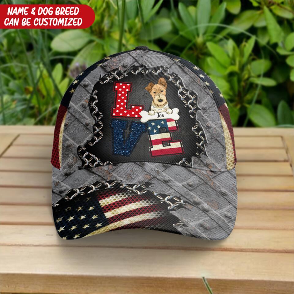 LOVE American- Personalized Classic Cap