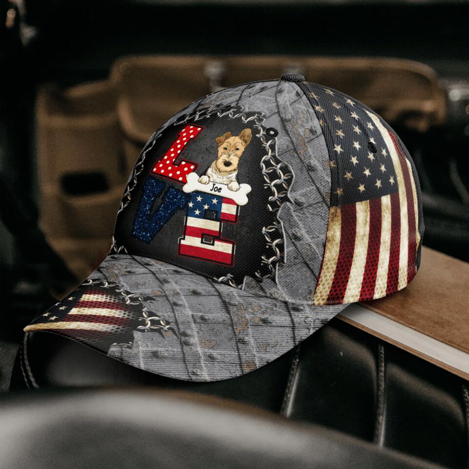 LOVE American- Personalized Classic Cap
