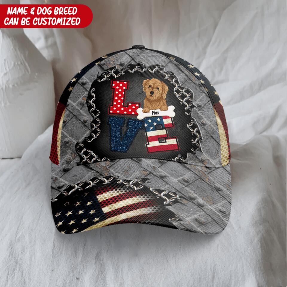 LOVE American- Personalized Classic Cap