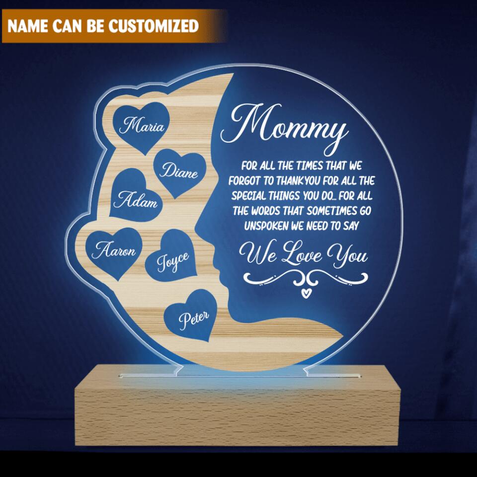 For All The Times That We Forgot To Thank You - Personalized Acrylic Lamp