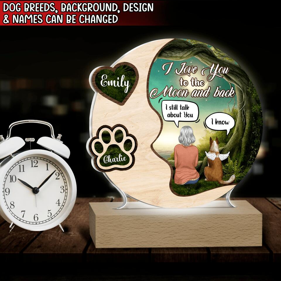 I Love You To The Moon And Back - Personalized Acrylic Night Light