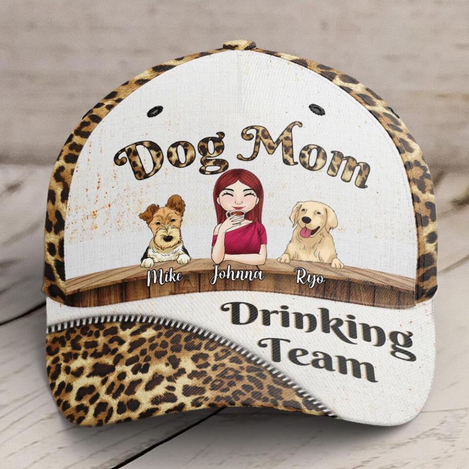 Dog Mom Drinking Team - Personalized Cap Classic