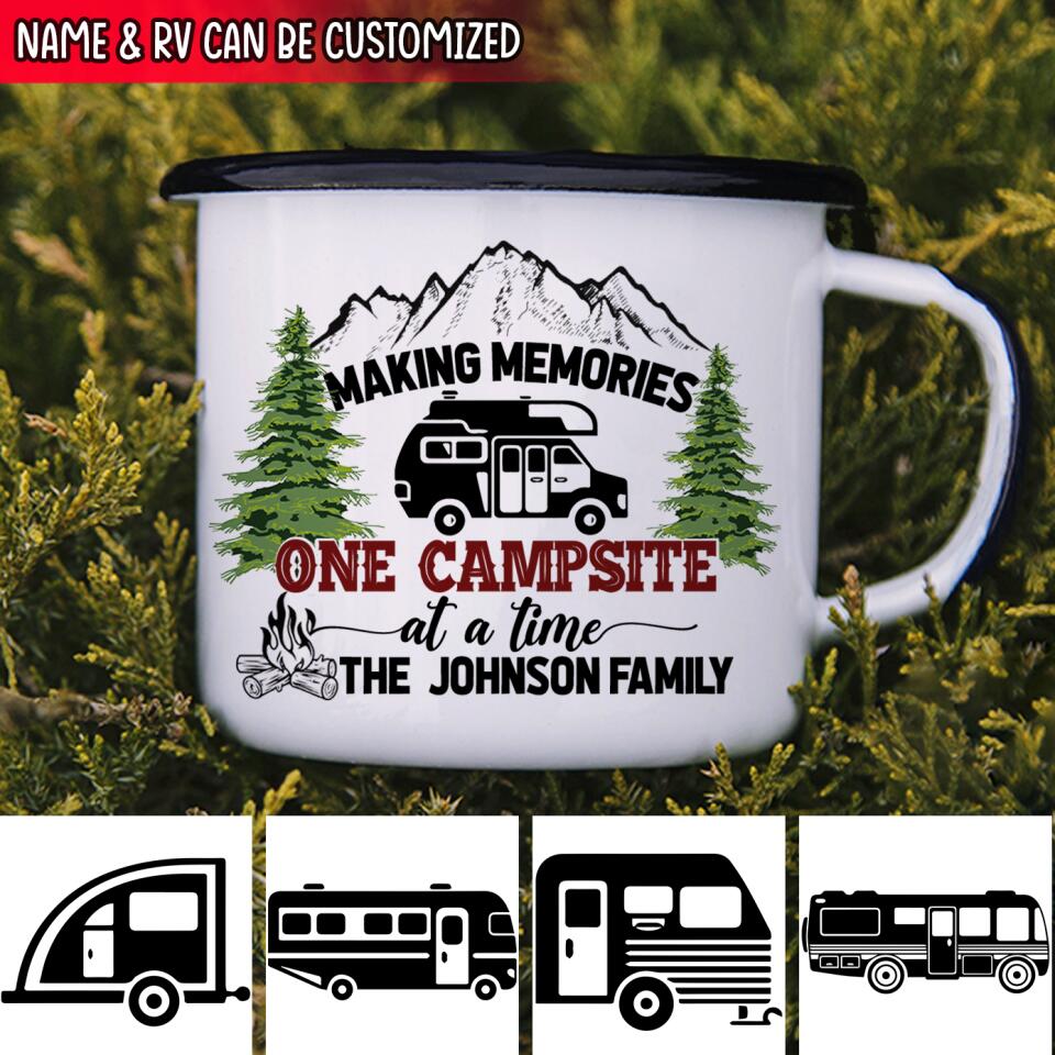 Making Memories One Campsite At A Time - Personalized  Camping Mug