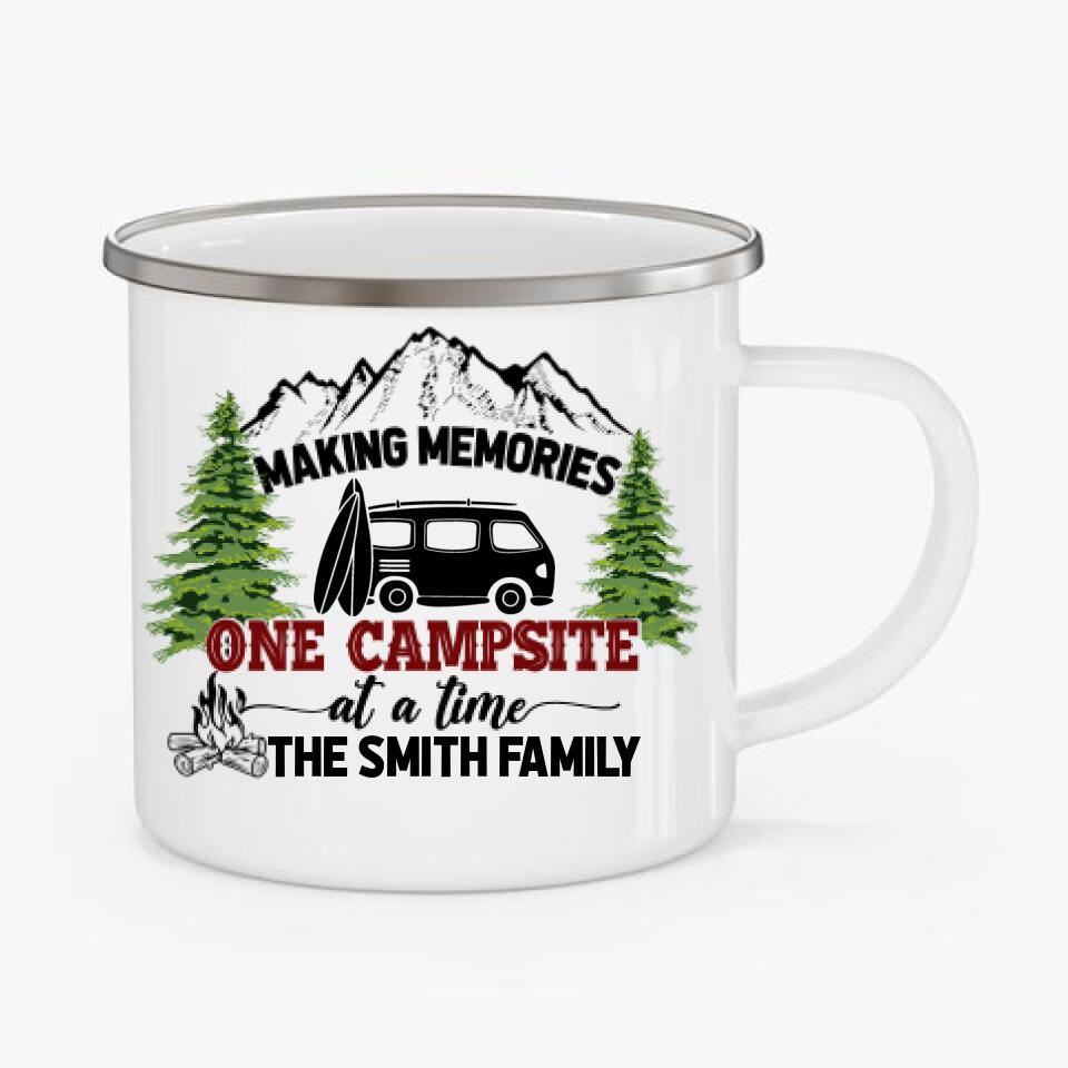 Making Memories One Campsite At A Time - Personalized  Camping Mug