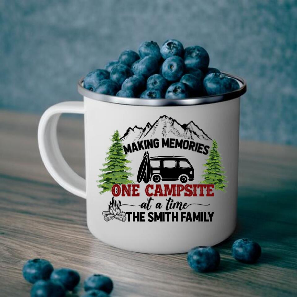 Making Memories One Campsite At A Time - Personalized  Camping Mug