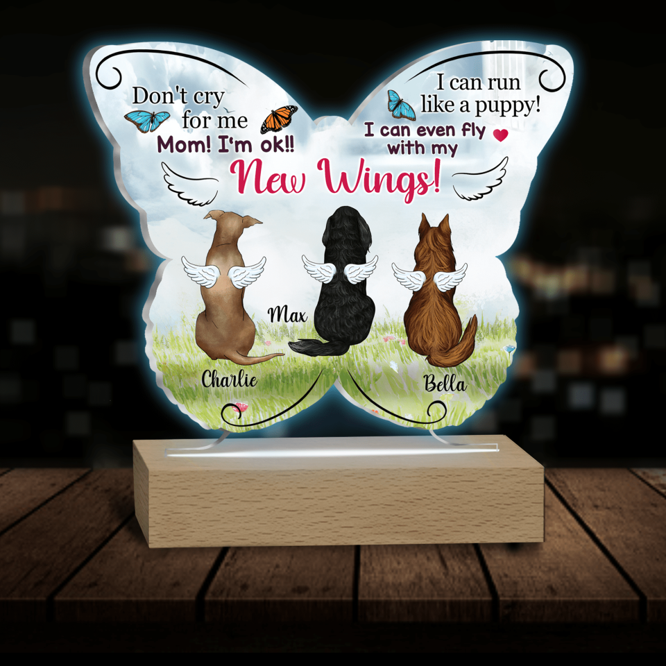 Don&#39;t Cry For Me Mom! I&#39;m ok! - Personalized Acrylic Night Light