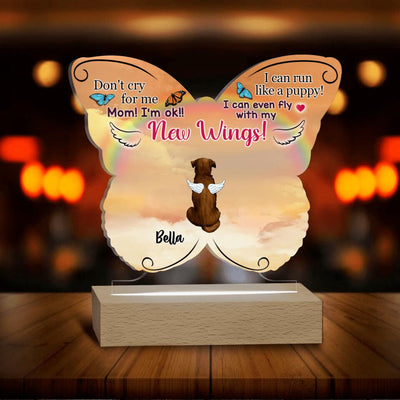 Don't Cry For Me Mom! I'm ok! - Personalized Acrylic Night Light