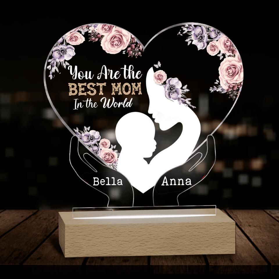 To The Best Mom In The World - Personalized Acrylic Lamp