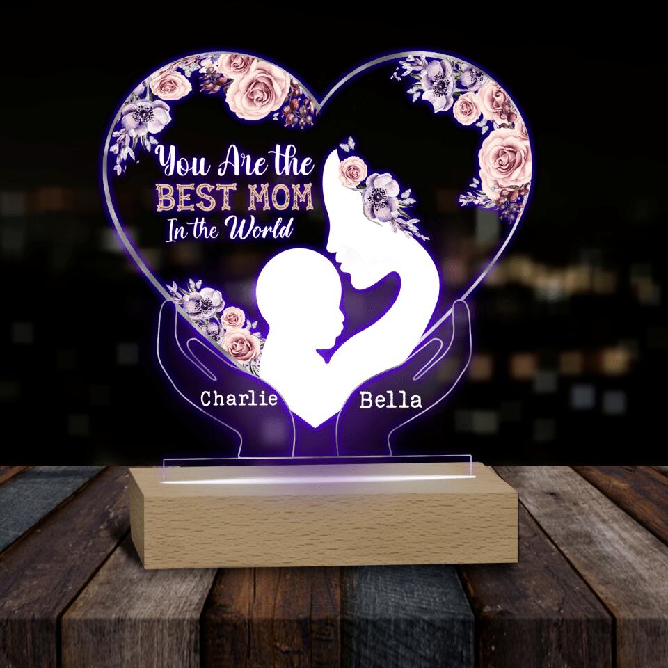To The Best Mom In The World - Personalized Acrylic Lamp