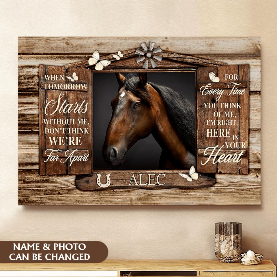 When Tomorrow Starts Without Me - Personalized Canvas Wall Art