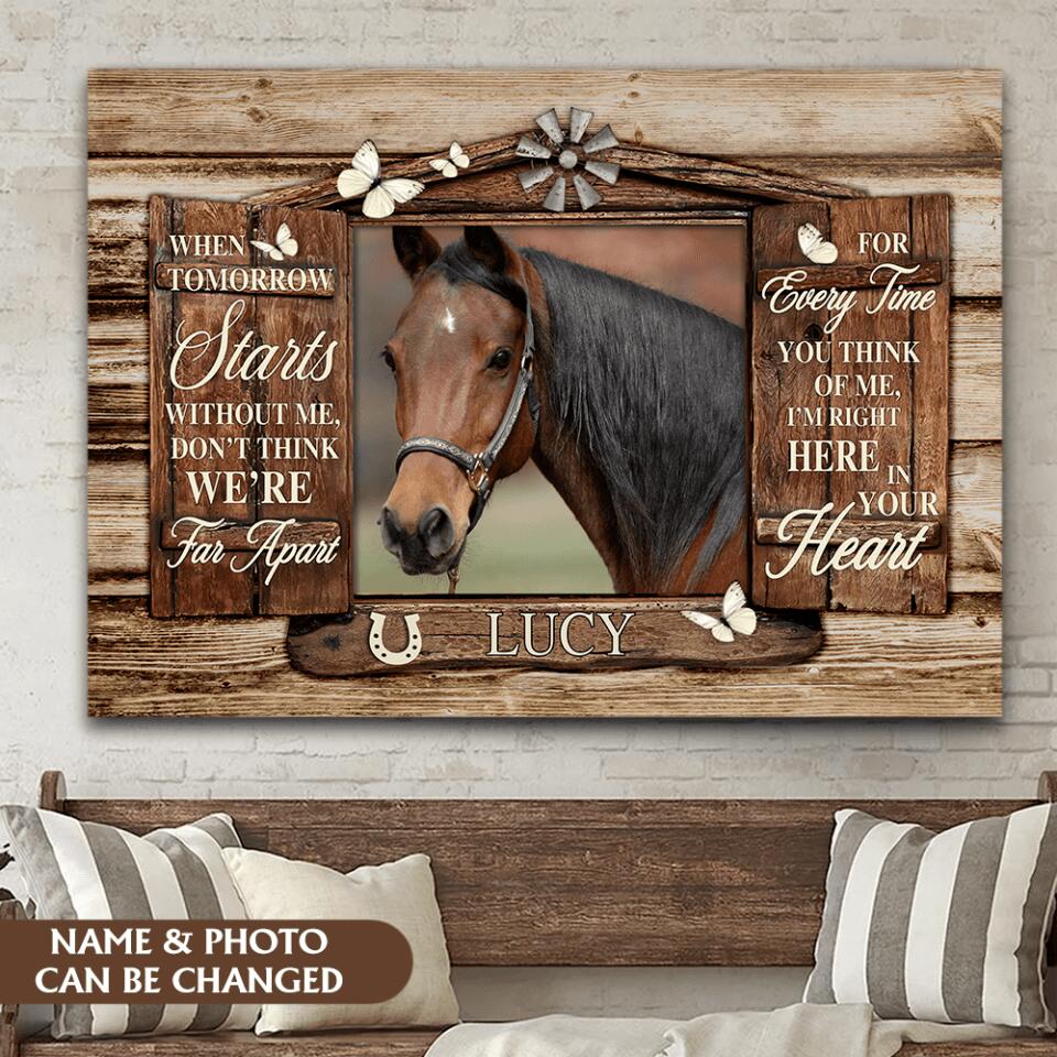 When Tomorrow Starts Without Me - Personalized Canvas Wall Art