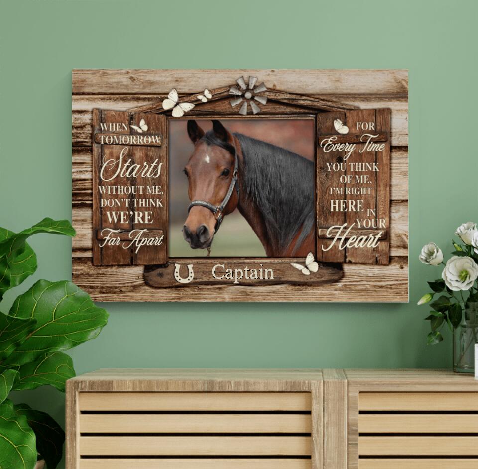 When Tomorrow Starts Without Me - Personalized Canvas Wall Art