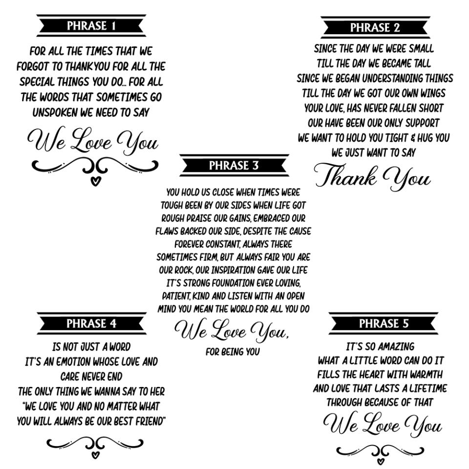 For All The Times That We Forgot To Thank You - Personalized Acrylic Lamp