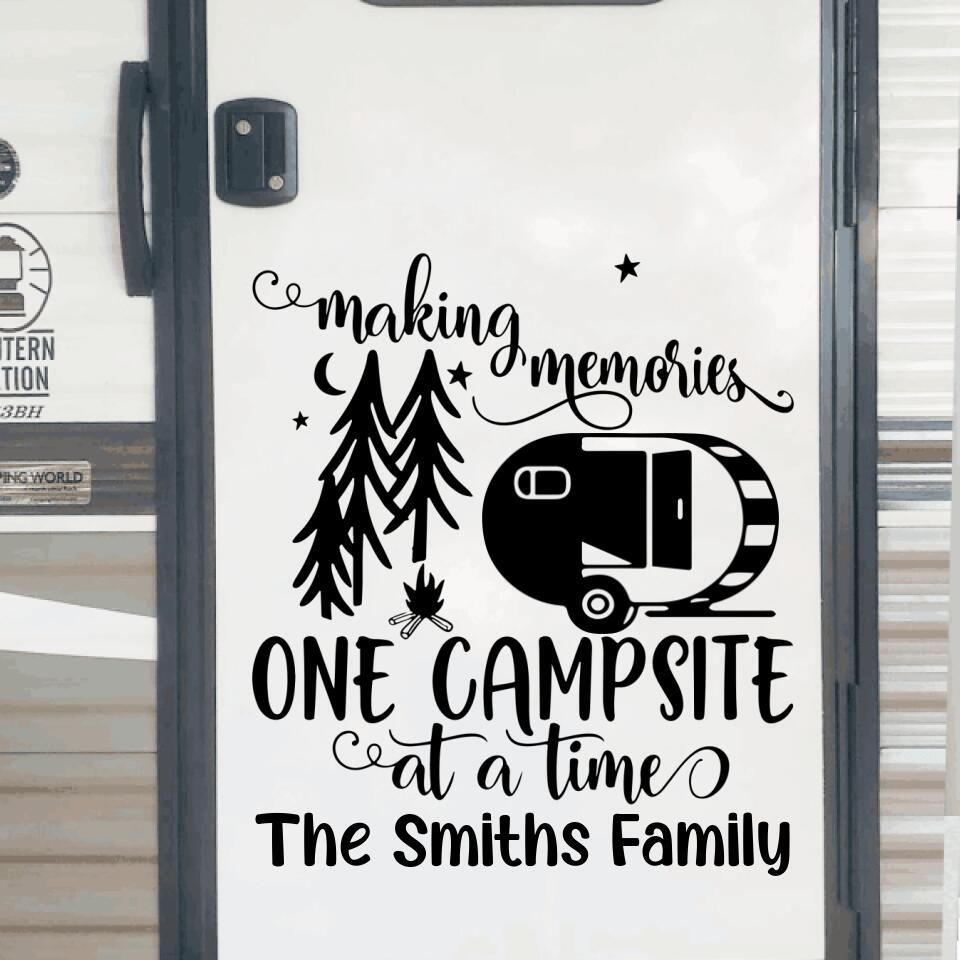 Making Memories. One Campsite At A Time - Decal