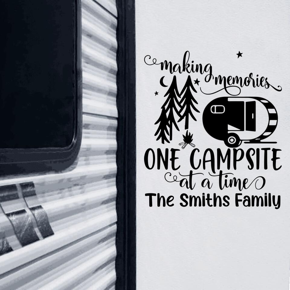 Making Memories. One Campsite At A Time - Decal