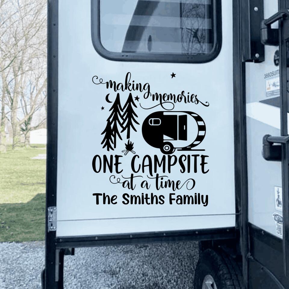Making Memories. One Campsite At A Time - Decal