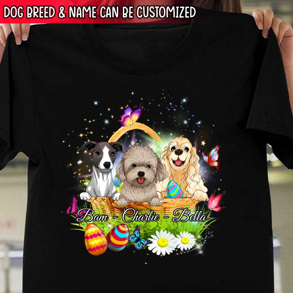 Happy Easter Day - Personalized T-shirt For Dog Lovers