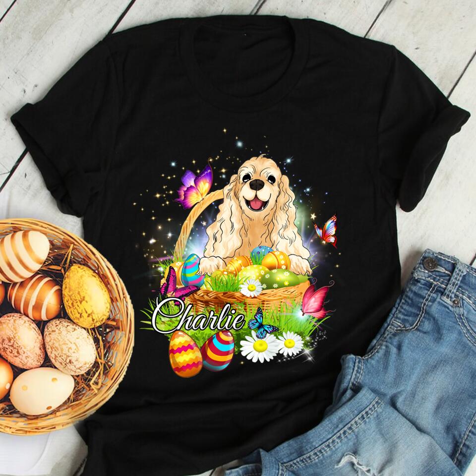 Happy Easter Day - Personalized T-shirt For Dog Lovers