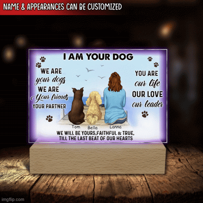 I Am Your Friend Your Partner Your Dog - Personalized Acrylic Night Light