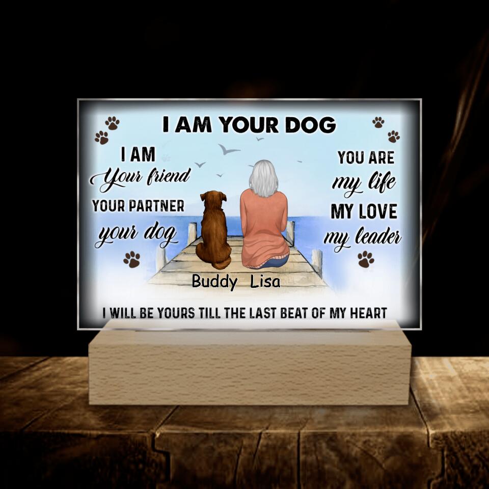 I Am Your Friend Your Partner Your Dog - Personalized Acrylic Night Light