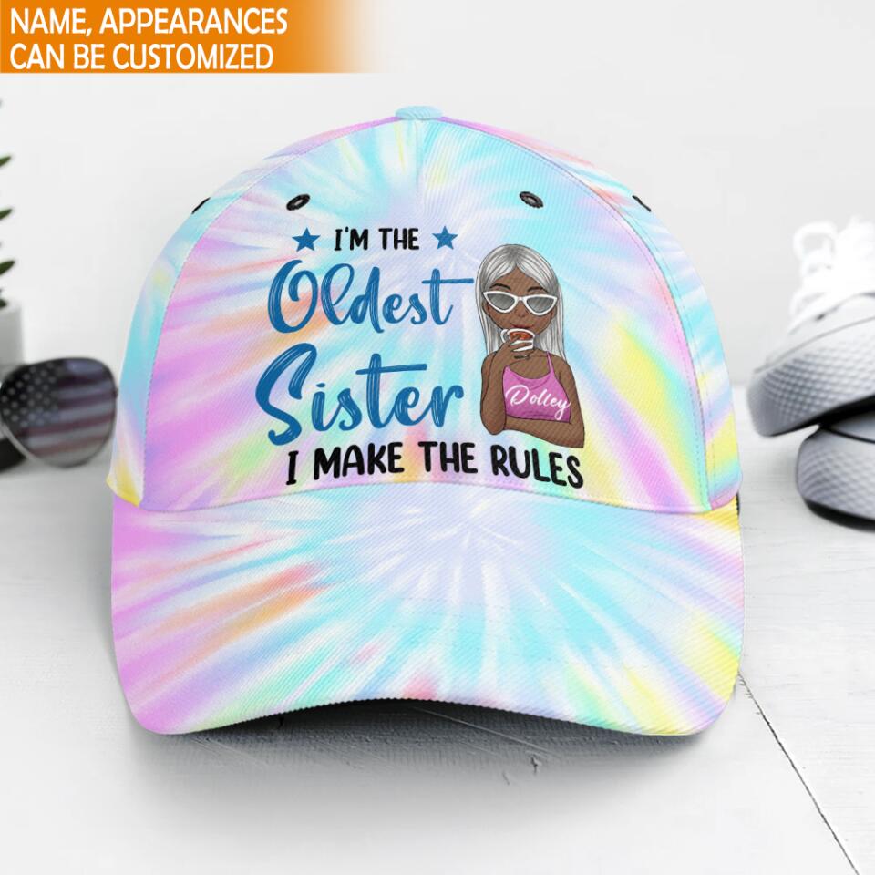 Sisters Are Rules - Personalized Tie Dye Classic Cap