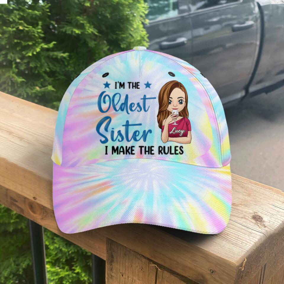 Sisters Are Rules - Personalized Tie Dye Classic Cap