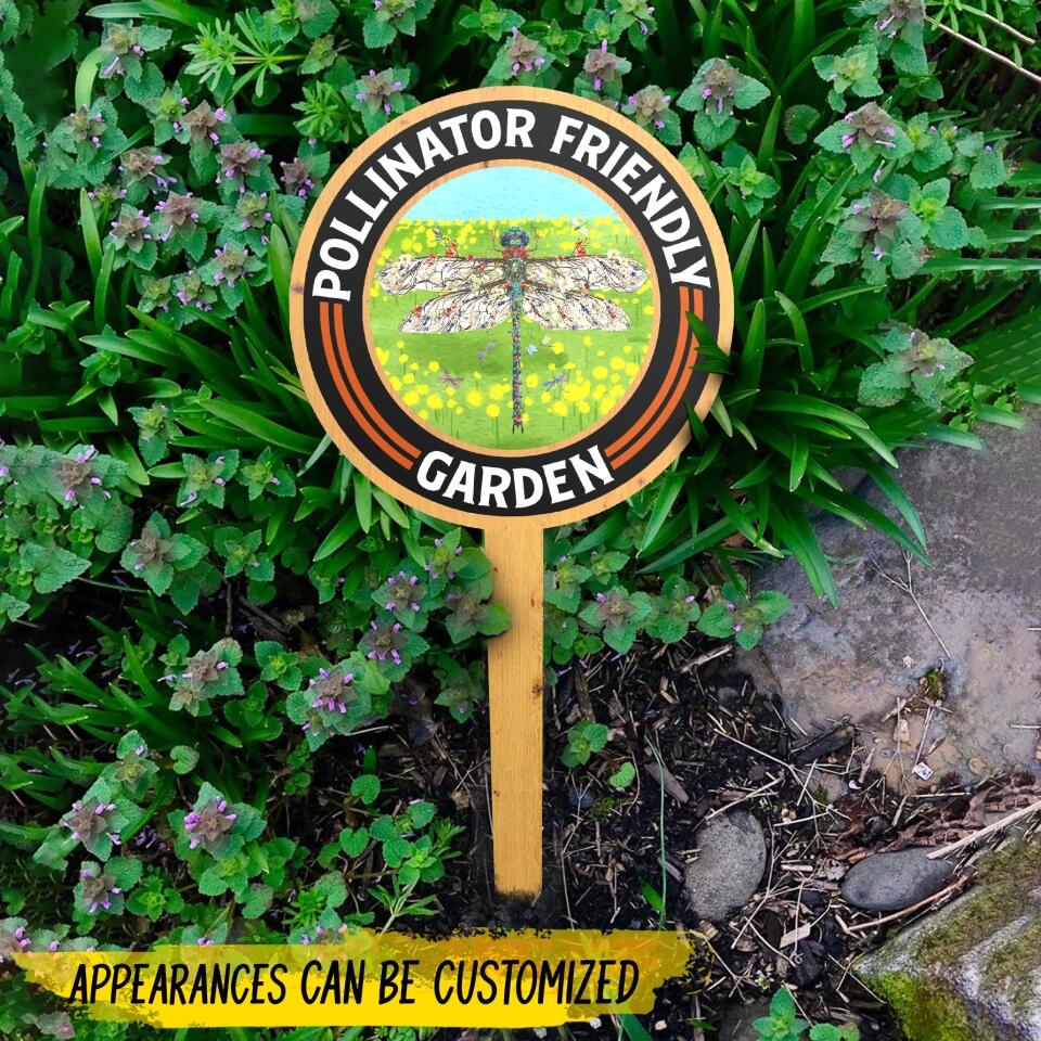 Pollinator Friendly Garden - Personalized Garden Stake