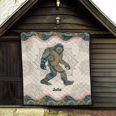 Bigfoot Boho Style - Personalized Quilt For Camper