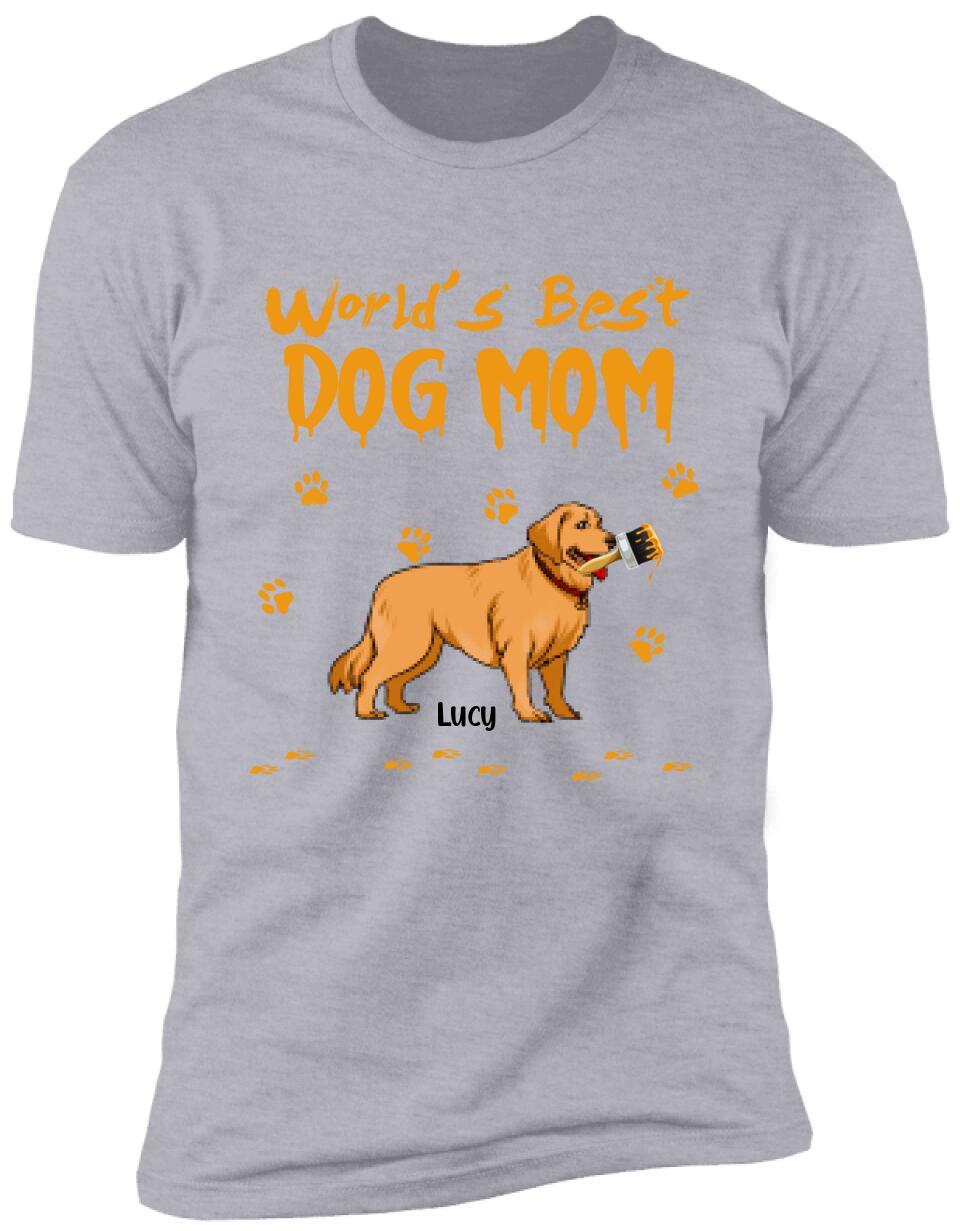 World's Best Dog Mom - Personalized T-Shirt