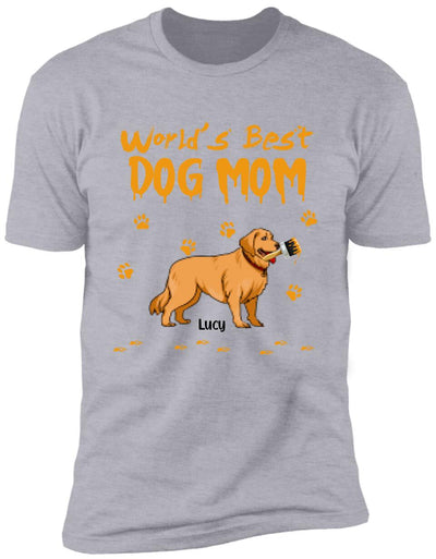 World's Best Dog Mom - Personalized T-Shirt