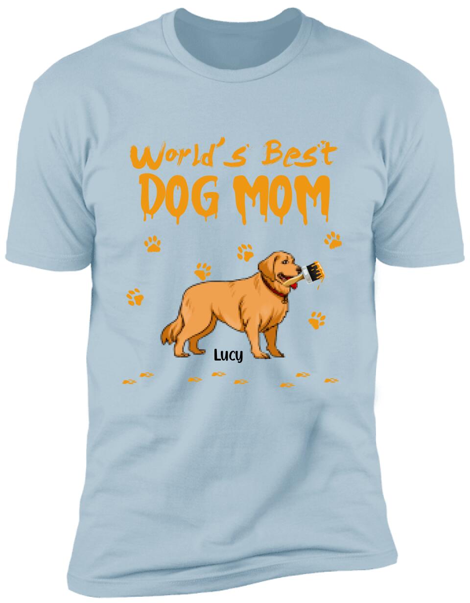 World's Best Dog Mom - Personalized T-Shirt