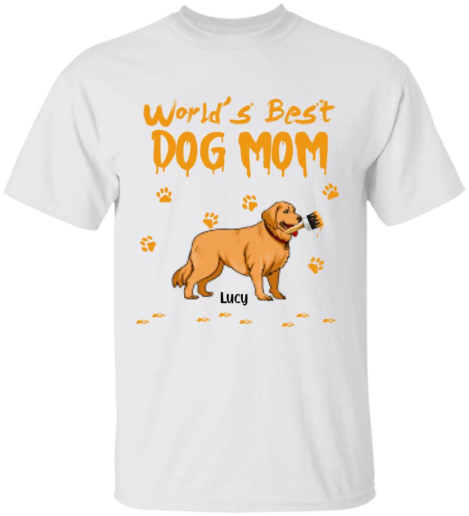 World's Best Dog Mom - Personalized T-Shirt