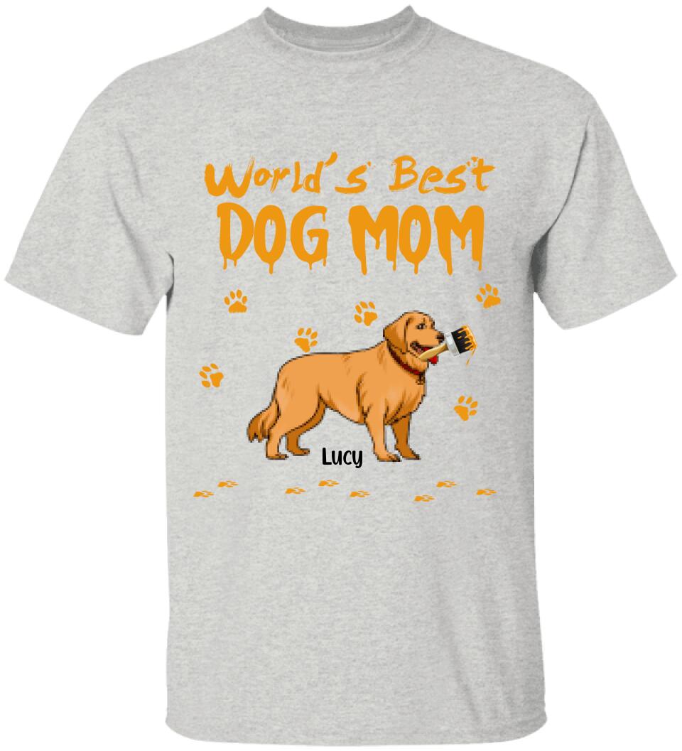 World's Best Dog Mom - Personalized T-Shirt