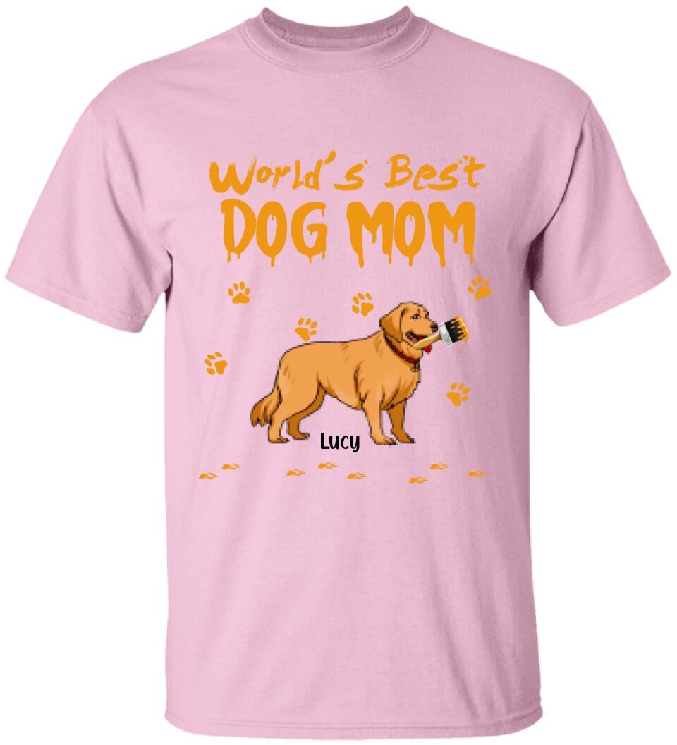 World's Best Dog Mom - Personalized T-Shirt