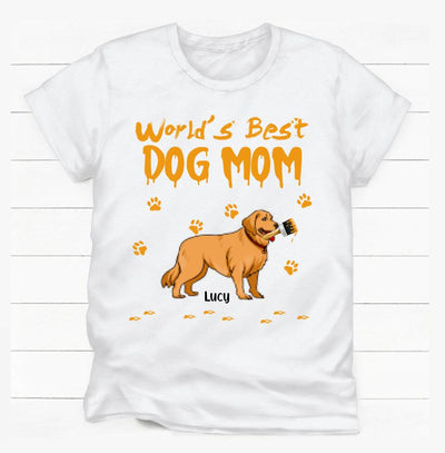 World's Best Dog Mom - Personalized T-Shirt