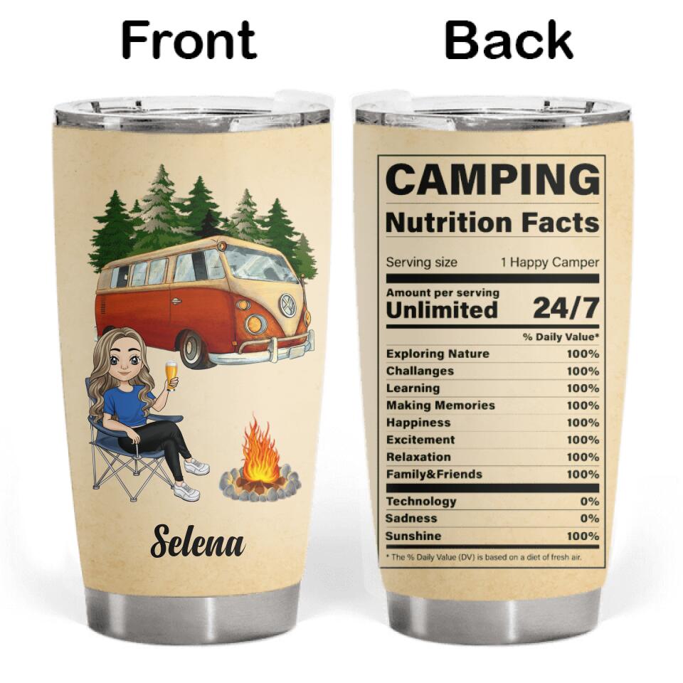 Personalized Camping Nutrion Tumbler - Best Gift For Camping Lovers