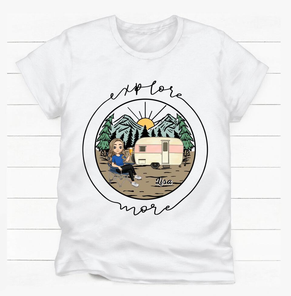 Explore More - Personalized Camping T-Shirt