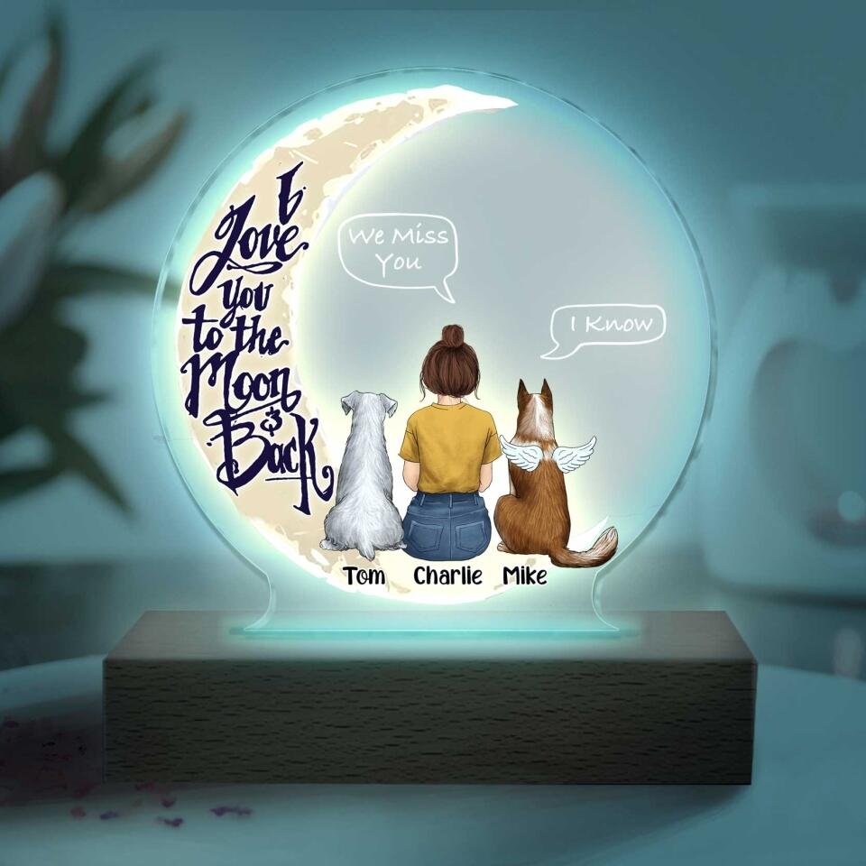 I Love You To The Moon & Back -Personalized Acrylic Lamp