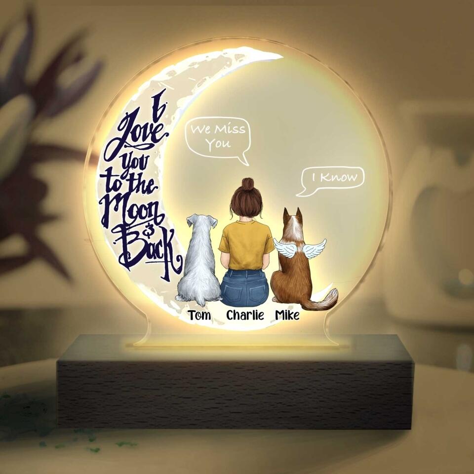 I Love You To The Moon & Back -Personalized Acrylic Lamp
