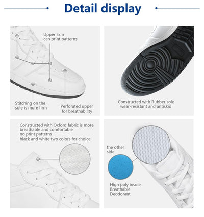 Never Walk Alone - Personalized Low Top Leather Shoes, Gift For Pet Lovers