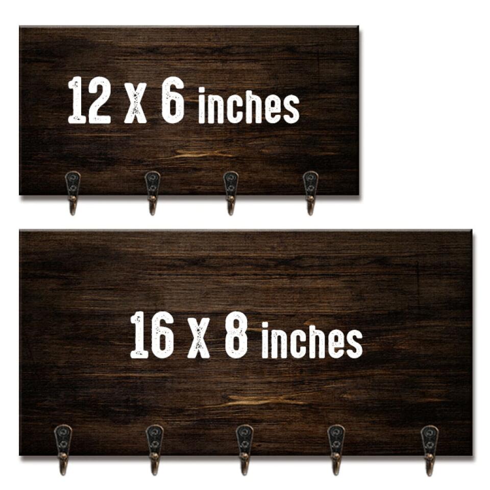 You & Me And The Dogs - Personalized Key Hanger