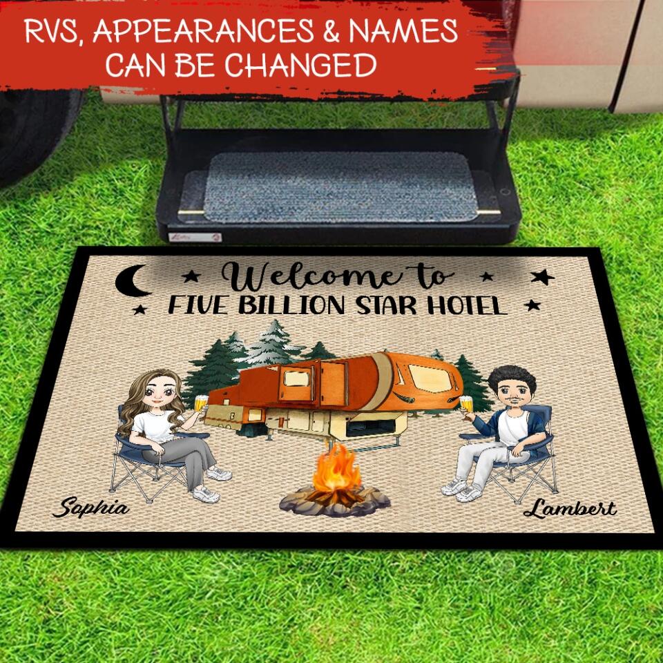 Welcome To Five Billion Star Hotel - Personalized Doormat