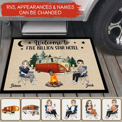 Welcome To Five Billion Star Hotel - Personalized Doormat