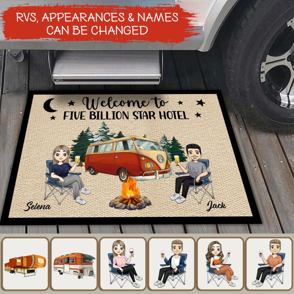 Welcome To Five Billion Star Hotel - Personalized Doormat