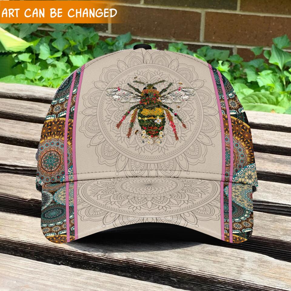 Bigfoot Boho Style - Personalized Classic Cap, Best Gift For Hippie Lovers, For Campers