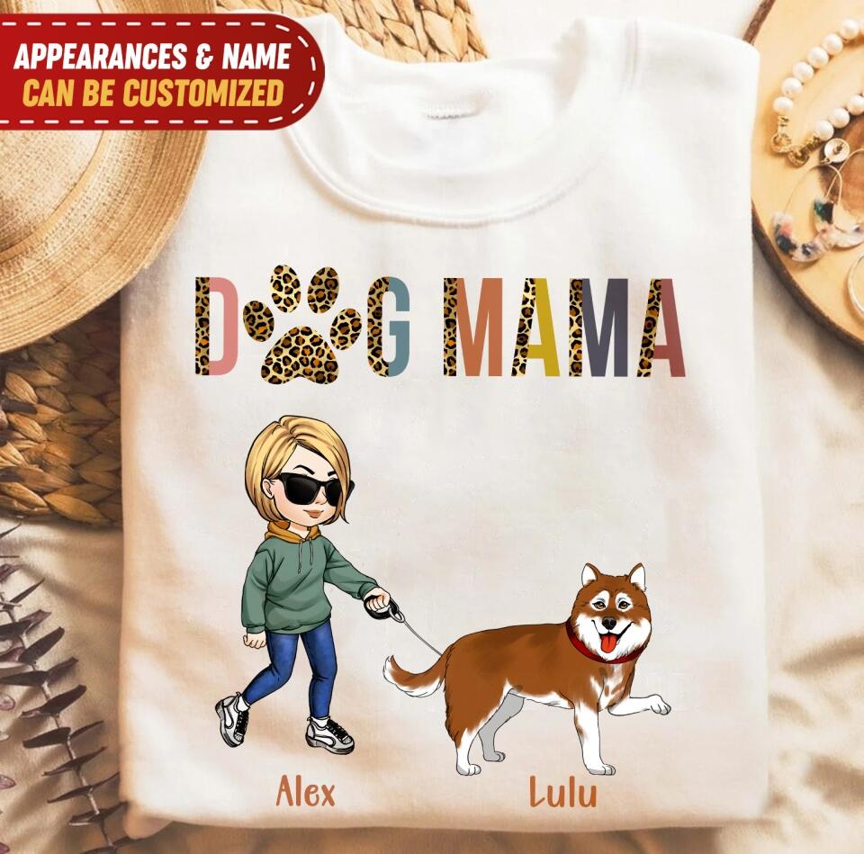 Dog Mom - Personalized T-shirt, Dog Mama Shirt, Gift For Dog Mom