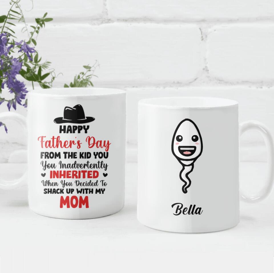 From The Kid You Inadvertently Inherited - Funny Personalized Mug